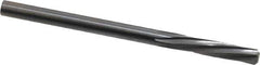 Magafor - 3.5204mm Solid Carbide 6 Flute Chucking Reamer - Spiral Flute, 0.1386" Straight Shank, 19/32" Flute Length, 2-1/4" OAL - USA Tool & Supply
