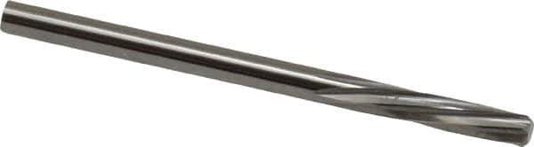 Magafor - 3.5611mm Solid Carbide 6 Flute Chucking Reamer - Spiral Flute, 0.1402" Straight Shank, 19/32" Flute Length, 2-1/4" OAL - USA Tool & Supply