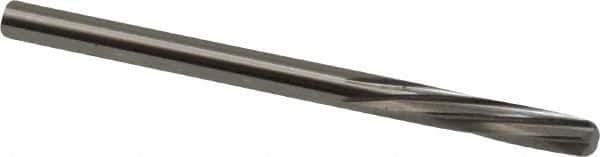 Magafor - 3.5789mm Solid Carbide 6 Flute Chucking Reamer - Spiral Flute, 0.1409" Straight Shank, 19/32" Flute Length, 2-1/4" OAL - USA Tool & Supply