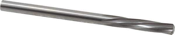 Magafor - 3.589mm Solid Carbide 6 Flute Chucking Reamer - Spiral Flute, 0.1413" Straight Shank, 19/32" Flute Length, 2-1/4" OAL - USA Tool & Supply