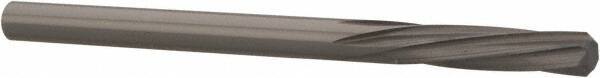 Magafor - 3.6398mm Solid Carbide 6 Flute Chucking Reamer - Spiral Flute, 0.1433" Straight Shank, 19/32" Flute Length, 2-1/4" OAL - USA Tool & Supply