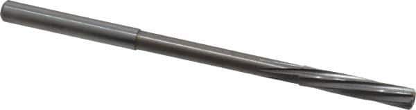 Magafor - 3.81mm Solid Carbide 6 Flute Chucking Reamer - Spiral Flute, 0.158" Straight Shank, 3/4" Flute Length, 2-61/64" OAL - USA Tool & Supply