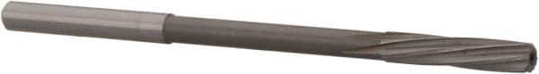 Magafor - #24 Solid Carbide 6 Flute Chucking Reamer - Spiral Flute, 0.158" Straight Shank, 3/4" Flute Length, 2-61/64" OAL - USA Tool & Supply