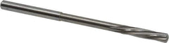 Magafor - 4.4mm Solid Carbide 6 Flute Chucking Reamer - Spiral Flute, 0.177" Straight Shank, 53/64" Flute Length, 3-5/32" OAL - USA Tool & Supply