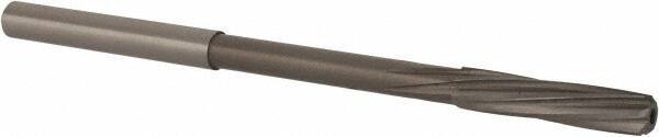 Magafor - 4.48mm Solid Carbide 6 Flute Chucking Reamer - Spiral Flute, 0.177" Straight Shank, 53/64" Flute Length, 3-5/32" OAL - USA Tool & Supply