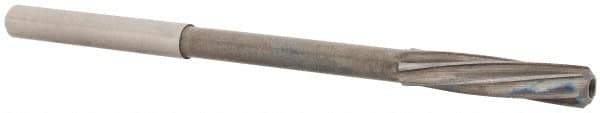 Magafor - 4.71mm Solid Carbide 6 Flute Chucking Reamer - Spiral Flute, 0.177" Straight Shank, 53/64" Flute Length, 3-5/32" OAL - USA Tool & Supply