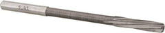 Magafor - #3 Solid Carbide 6 Flute Chucking Reamer - Spiral Flute, 0.216" Straight Shank, 1-1/32" Flute Length, 3-21/32" OAL - USA Tool & Supply