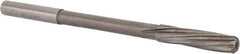 Magafor - 5.63mm Solid Carbide 6 Flute Chucking Reamer - Spiral Flute, 0.216" Straight Shank, 1-1/32" Flute Length, 3-21/32" OAL - USA Tool & Supply