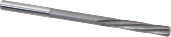 Magafor - 6mm Solid Carbide 6 Flute Chucking Reamer - Spiral Flute, 0.236" Straight Shank, 1-7/64" Flute Length, 3-31/32" OAL - USA Tool & Supply
