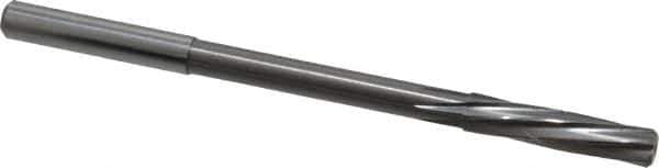 Magafor - 6.01mm Solid Carbide 6 Flute Chucking Reamer - Spiral Flute, 0.236" Straight Shank, 1-7/64" Flute Length, 3-31/32" OAL - USA Tool & Supply