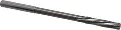 Magafor - 6.01mm Solid Carbide 6 Flute Chucking Reamer - Spiral Flute, 0.236" Straight Shank, 1-7/64" Flute Length, 3-31/32" OAL - USA Tool & Supply