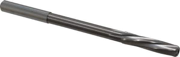 Magafor - 6.97mm Solid Carbide 6 Flute Chucking Reamer - Spiral Flute, 0.276" Straight Shank, 1-7/32" Flute Length, 4-9/32" OAL - USA Tool & Supply