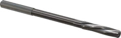 Magafor - 6.97mm Solid Carbide 6 Flute Chucking Reamer - Spiral Flute, 0.276" Straight Shank, 1-7/32" Flute Length, 4-9/32" OAL - USA Tool & Supply