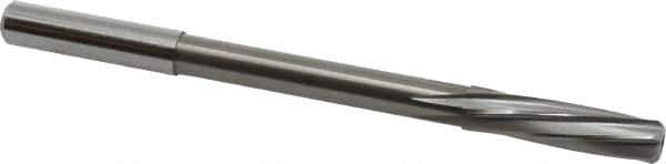 Magafor - 7.9807mm Solid Carbide 6 Flute Chucking Reamer - Spiral Flute, 0.315" Straight Shank, 1-19/64" Flute Length, 4-5/8" OAL - USA Tool & Supply
