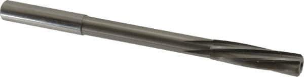 Magafor - 8.321mm Solid Carbide 6 Flute Chucking Reamer - Spiral Flute, 0.315" Straight Shank, 1-19/64" Flute Length, 4-5/8" OAL - USA Tool & Supply