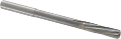 Magafor - 8.73mm Solid Carbide 6 Flute Chucking Reamer - Spiral Flute, 0.354" Straight Shank, 1-27/64" Flute Length, 4-31/32" OAL - USA Tool & Supply