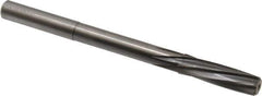 Magafor - 9.5mm Solid Carbide 6 Flute Chucking Reamer - Spiral Flute, 0.354" Straight Shank, 1-27/64" Flute Length, 4-31/32" OAL - USA Tool & Supply
