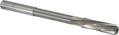 Magafor - 9.54mm Solid Carbide 6 Flute Chucking Reamer - Spiral Flute, 0.354" Straight Shank, 1-27/64" Flute Length, 4-31/32" OAL - USA Tool & Supply