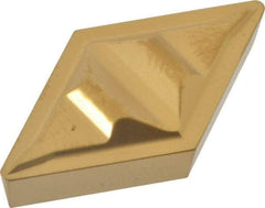Kennametal - DPGR432, KC850 Grade Carbide Profiling Insert - TiC/TiCN/TiN Finish, 55° Incl Angle, Diamond, 0.6102" Side Length, 3/16" Thick, 1/32" Corner Radius, 1/2" Inscribed Circle - USA Tool & Supply