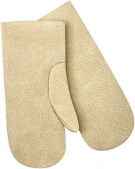 Steiner - Size Universal Wool Lined Fiberglass Heat Resistant Mitten - 14" OAL, Slip-On Cuff - USA Tool & Supply