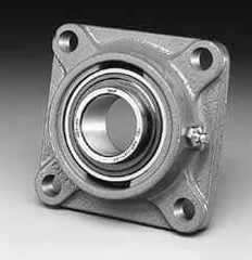 SKF - 1-7/16" ID, 4-Bolt Flange - 3-5/8" Btw Mnt Hole Ctrs - USA Tool & Supply