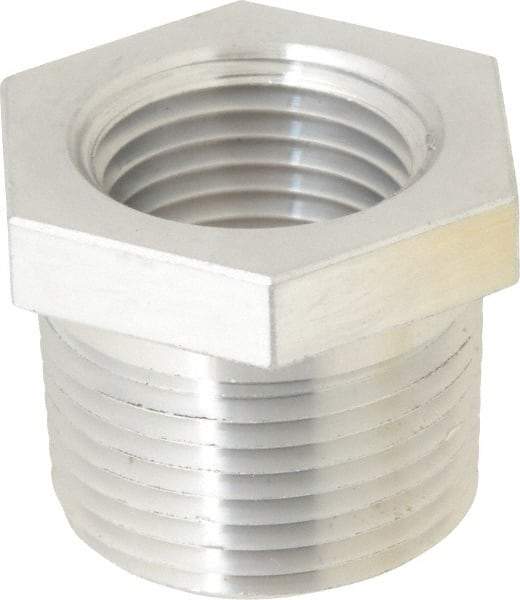 Latrobe Foundry - 3/4 x 1/2" Aluminum Pipe Hex Bushing - 150 psi, M x F End Connection, Grade 356-F - USA Tool & Supply