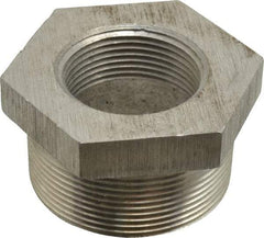 Latrobe Foundry - 2 x 1-1/4" Aluminum Pipe Hex Bushing - 150 psi, M x F End Connection, Grade 356-F - USA Tool & Supply