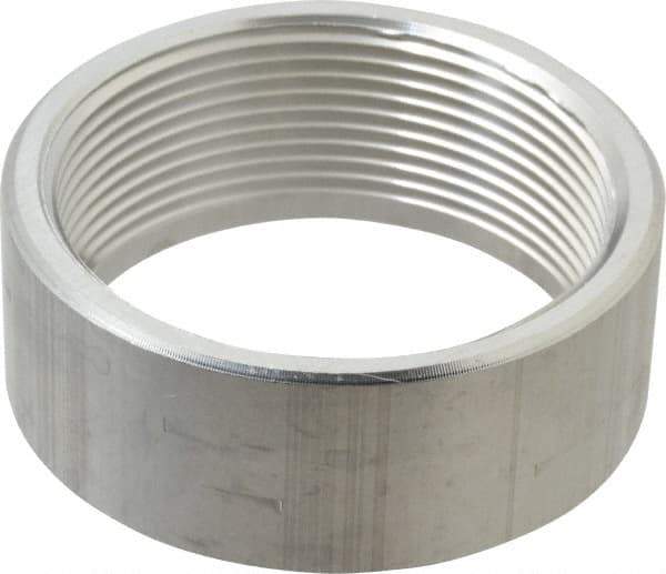 Latrobe Foundry - 3" Aluminum Pipe Half Coupling - 150 psi, F End Connection, Grade 6061-T6 - USA Tool & Supply