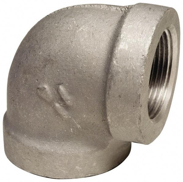Latrobe Foundry - 2-1/2" Aluminum Pipe 90° Elbow - 150 psi, F End Connection, Grade 356-F - USA Tool & Supply