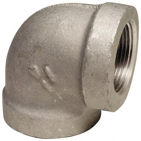 Latrobe Foundry - 4" Aluminum Pipe 90° Elbow - 150 psi, F End Connection, Grade 356-F - USA Tool & Supply