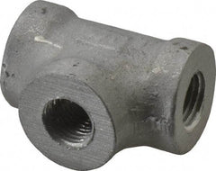 Latrobe Foundry - 1/4" Aluminum Pipe Tee - 150 psi, F End Connection, Grade 356-F - USA Tool & Supply