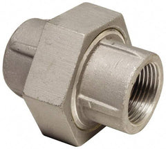 Latrobe Foundry - 1-1/2" Aluminum Pipe Union - 150 psi, F End Connection, Grade 356-F - USA Tool & Supply
