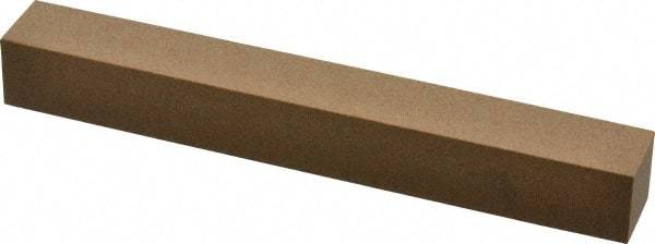 Made in USA - 6" Long x 3/4" Wide x 3/4" Thick, Aluminum Oxide Sharpening Stone - Square, Medium Grade - USA Tool & Supply