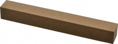 Made in USA - 6" Long x 3/4" Wide x 3/4" Thick, Aluminum Oxide Sharpening Stone - Square, Medium Grade - USA Tool & Supply