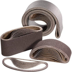 Sait - 3" Wide x 24" OAL, 100 Grit, Aluminum Oxide Abrasive Belt - Aluminum Oxide, Fine, Coated, X Weighted Cloth Backing - USA Tool & Supply