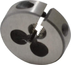 Interstate - #6-36 UNS Thread, 13/16" Outside Diam High Speed Steel Round Die - Right Hand Thread, Adjustable - Exact Industrial Supply