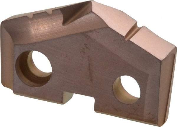 Allied Machine and Engineering - 1-1/64" Diam x 3/16" Thick, Seat Code 2, 132° Included Angle Spade Drill Insert - AM200 Coated, Cobalt, Grade Super Cobalt, Series GEN2 T-A - USA Tool & Supply