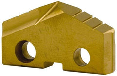 Allied Machine and Engineering - 44mm Diam x 1/4" Thick, Seat Code 3, 132° Included Angle Spade Drill Insert - TiN Coated, Cobalt, Grade Super Cobalt, Series GEN2 T-A - USA Tool & Supply