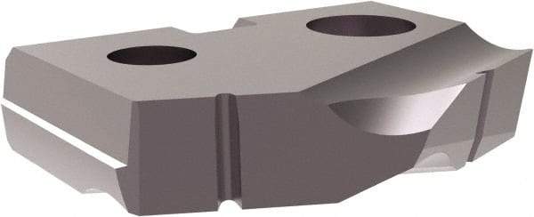 Allied Machine and Engineering - 21.03mm Diam x 5/32" Thick, Seat Code 1, 132° Included Angle Spade Drill Insert - TiAlN Coated, Cobalt, Grade Super Cobalt, Series T-A - USA Tool & Supply