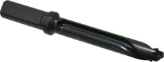 Allied Machine and Engineering - Series 17, 17 to 17.99mm Diam, 3/4" Diam Straight Shank with Flange, Straight Flute Spade Drill - 3-35/64" Max Depth, 4-47/64" Body Length, 6-49/64" OAL, Standard Length, Through Coolant - USA Tool & Supply