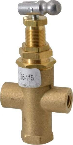 Midwest Control - 95-115 psi Pilot Valve - For Use with Compressed Air Systems, 1.12" Diam x 3.78" High - USA Tool & Supply