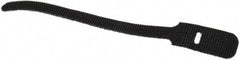 SpeedTech - 6" Long Black Nylon & Polyethylene Hook & Loop Strap - 40 Lb Tensile Strength - USA Tool & Supply