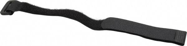 SpeedTech - 12" Long Black Nylon Hook & Loop Strap - 50 Lb Tensile Strength - USA Tool & Supply