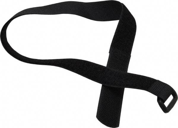 SpeedTech - 18" Long Black Nylon Hook & Loop Strap - 50 Lb Tensile Strength - USA Tool & Supply