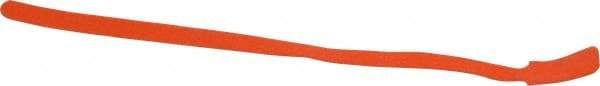 SpeedTech - 13" Long Orange Nylon & Polyethylene Mountable Cable Tie - 40 Lb Tensile Strength, 3-1/4" Max Bundle Diam - USA Tool & Supply