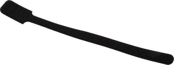 SpeedTech - 9" Long Black Nylon & Polyethylene Mountable Cable Tie - 40 Lb Tensile Strength, 2" Max Bundle Diam - USA Tool & Supply