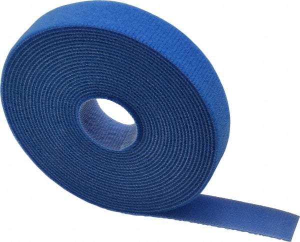 SpeedTech - 15' Long Blue Nylon & Polyethylene Hook & Loop Strap - 50 Lb Tensile Strength - USA Tool & Supply