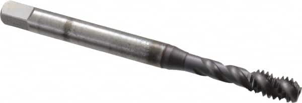 Emuge - 1/4-20 UNC, 3 Flute, TiCN Finish Cobalt Fast Spiral Flute Tap - USA Tool & Supply