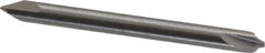 Value Collection - 0.039" Radius, 1/8" Mill Diam, 2 Flute Solid Carbide Corner Rounding End Mill - Double End, Uncoated, 1-1/2" OAL, 1/8" Shank Diam - USA Tool & Supply