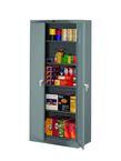 36"W x 18"D x 78"H Storage Cabinet, Welded Set Up, with 4 Adj. Shelves, Levelers, - USA Tool & Supply